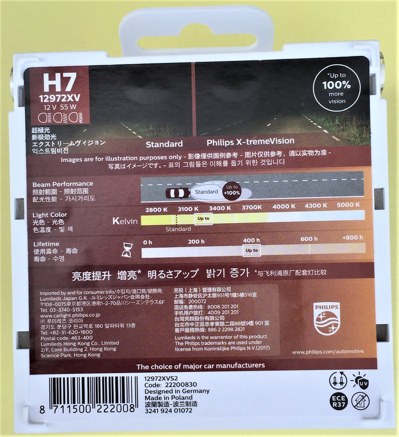 Philips H7 12972 XV 12V 55W PX26d